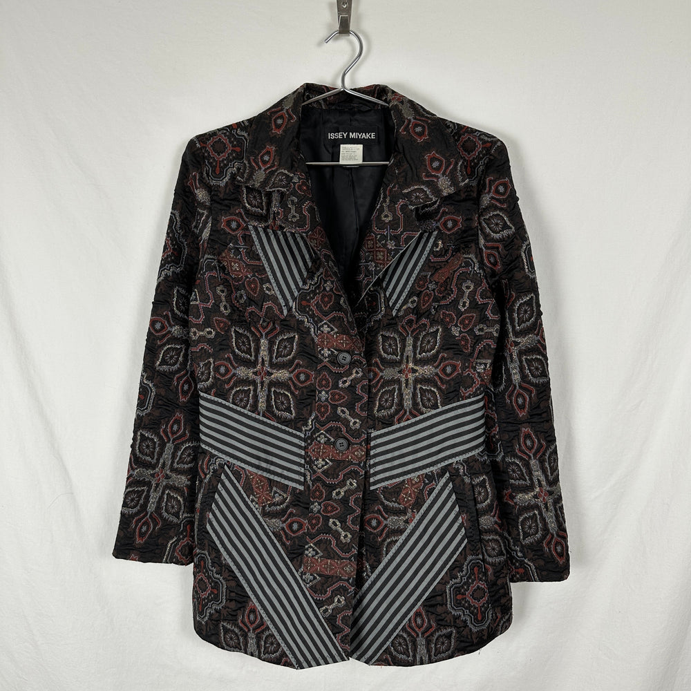 90s Issey Miyake Jacquard Patchwork Blazer