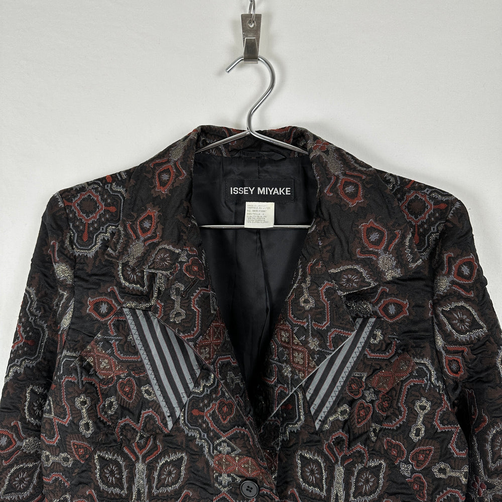 90s Issey Miyake Jacquard Patchwork Blazer