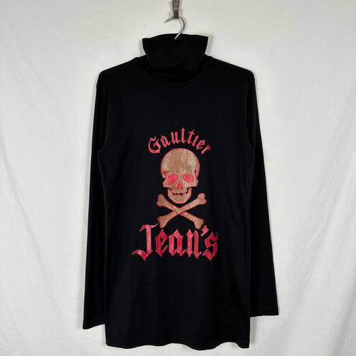 90s Gaultier Jean’s Glitter Skull Turtleneck