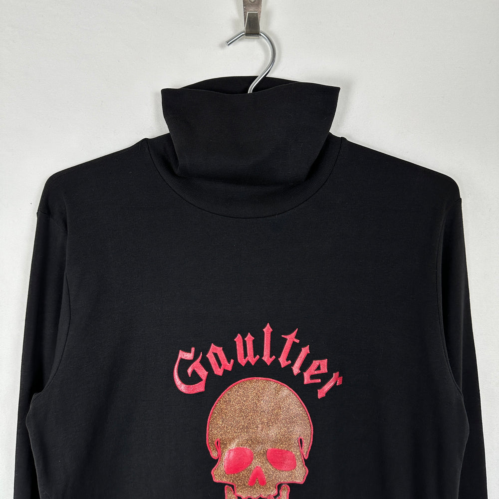 90s Gaultier Jean’s Glitter Skull Turtleneck