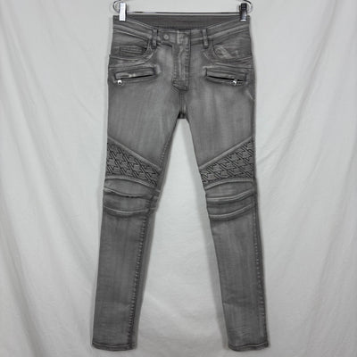 Balmain Skinny Moto Jeans