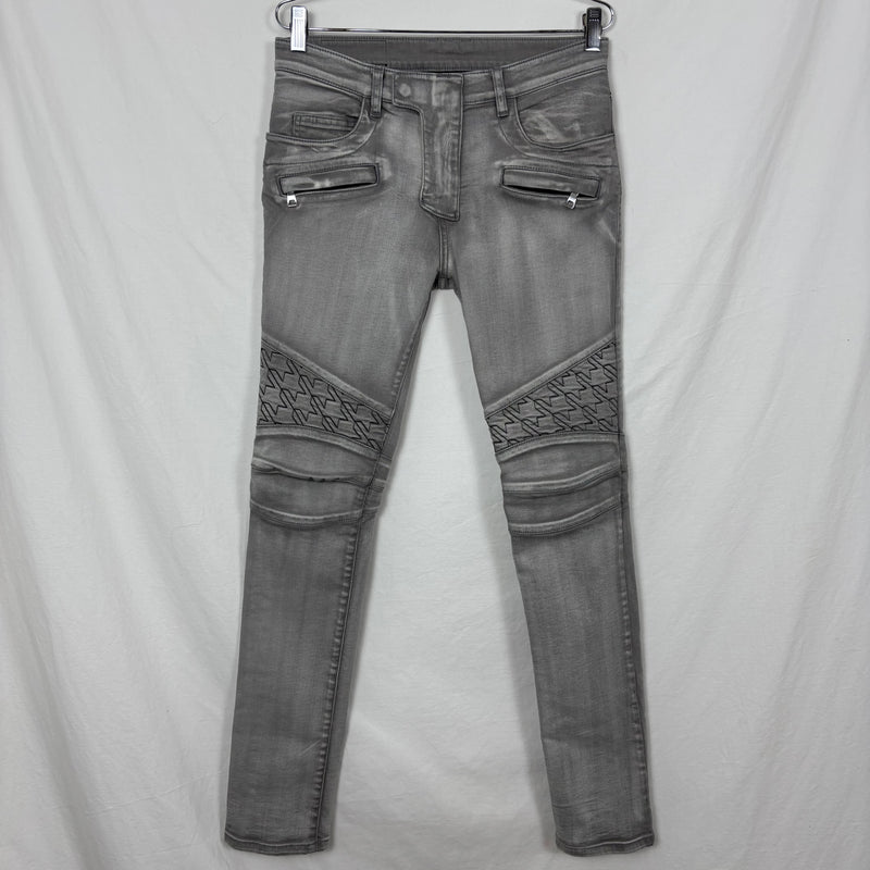 Balmain Skinny Moto Jeans