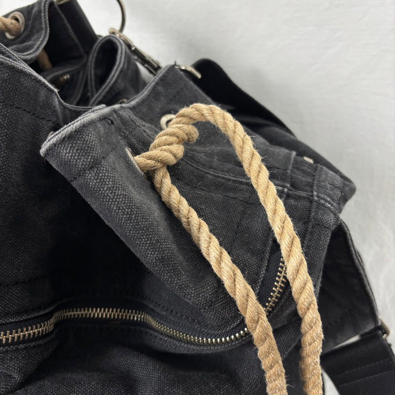00s Dirk Bikkembergs XL Denim Hobo Bag