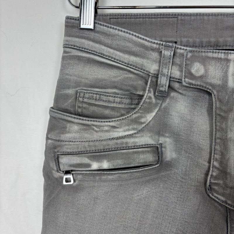 Balmain Skinny Moto Jeans