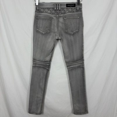 Balmain Skinny Moto Jeans