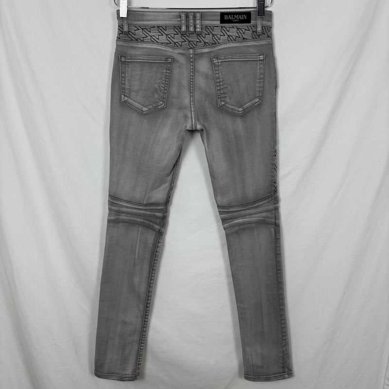 Balmain Skinny Moto Jeans