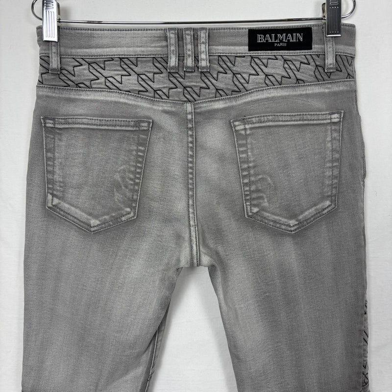 Balmain Skinny Moto Jeans