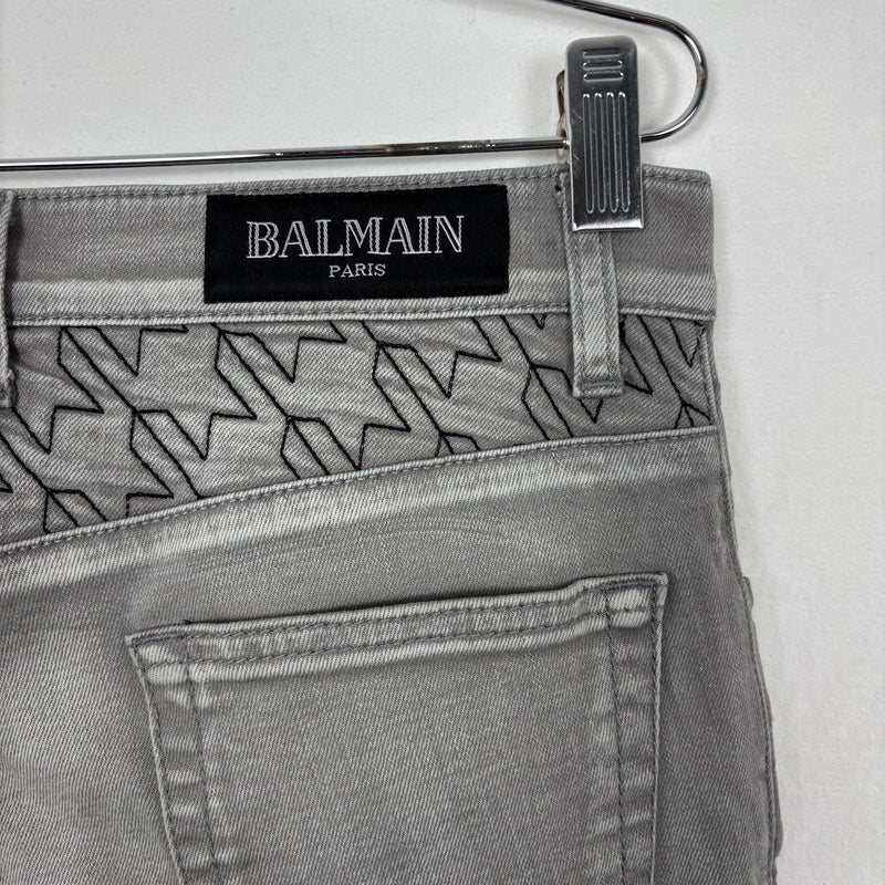Balmain Skinny Moto Jeans