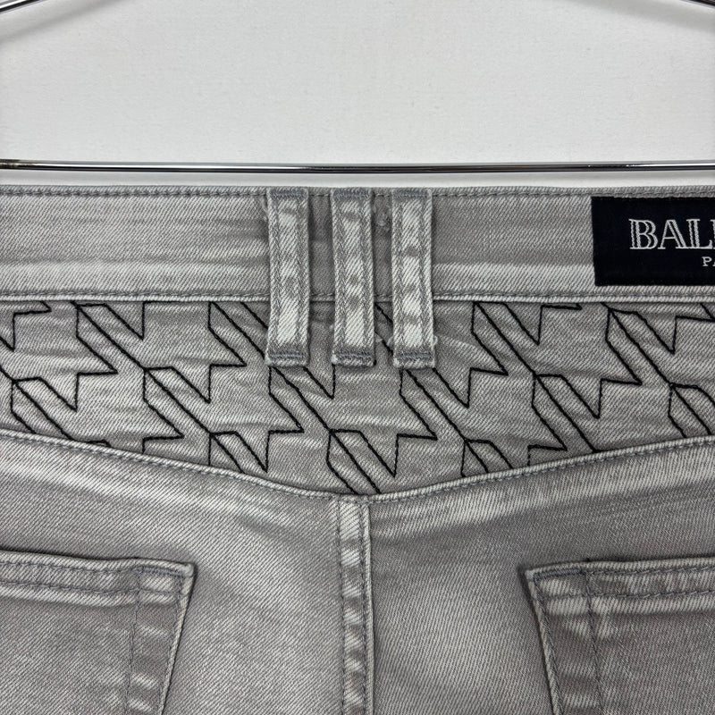 Balmain Skinny Moto Jeans