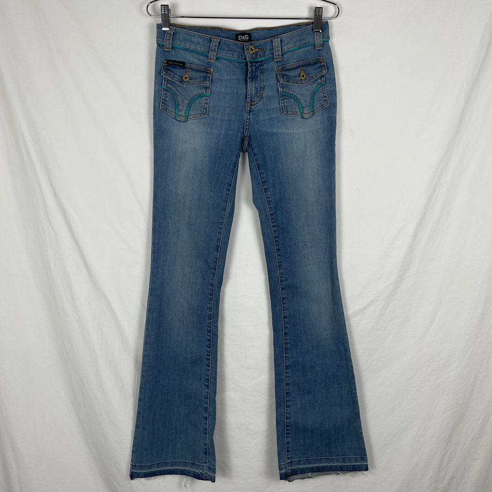 00s Dolce & Gabbana Cargo Pocket  Boot Cut Jeans