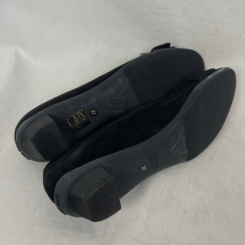 Miu Miu Suade Ballet Flats