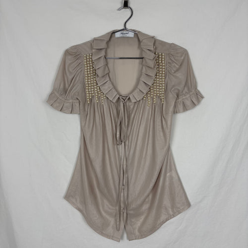 Blumarine Pearl Beaded Blouse