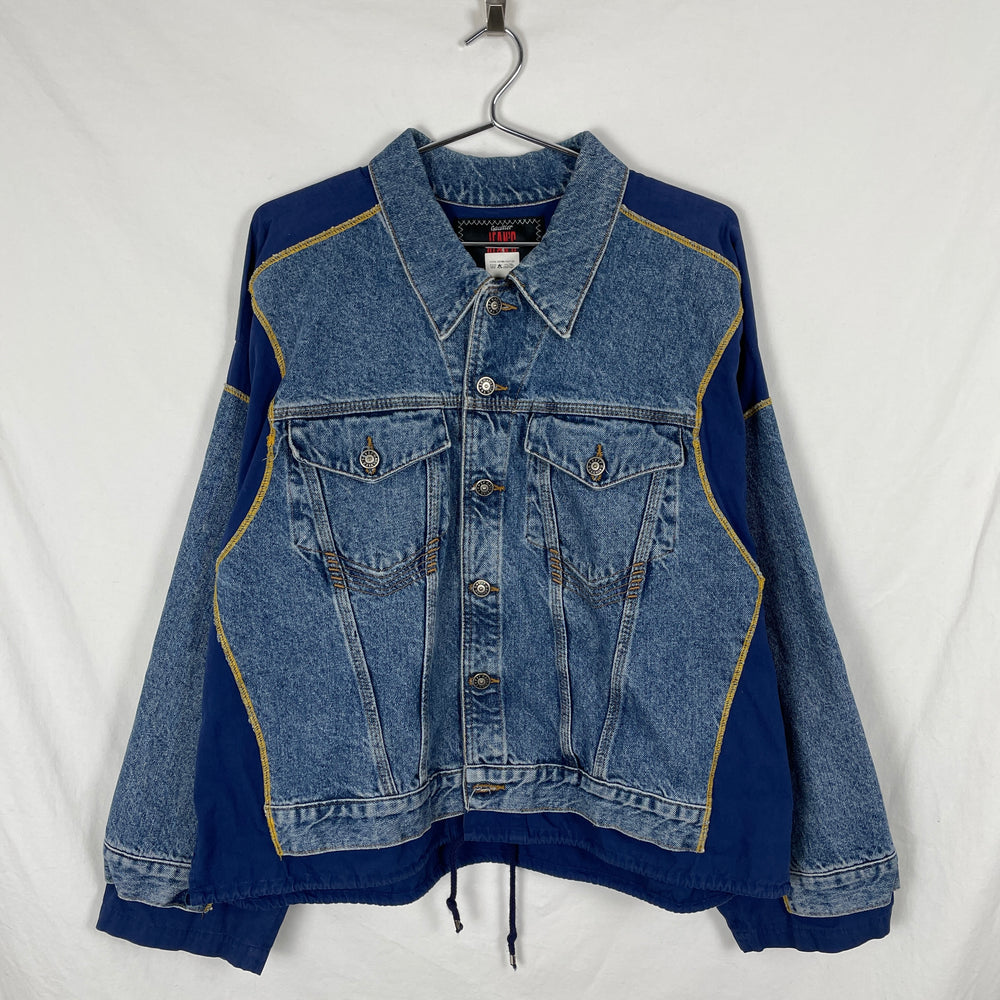 90s Jean Paul Gaultier Fabric Switching Denim Jacket