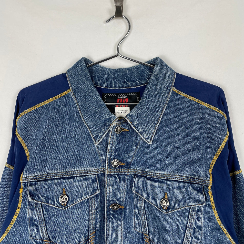 90s Jean Paul Gaultier Fabric Switching Denim Jacket