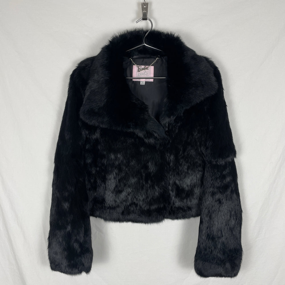 00s Barbie Rabbit Fur Cropped Jacket