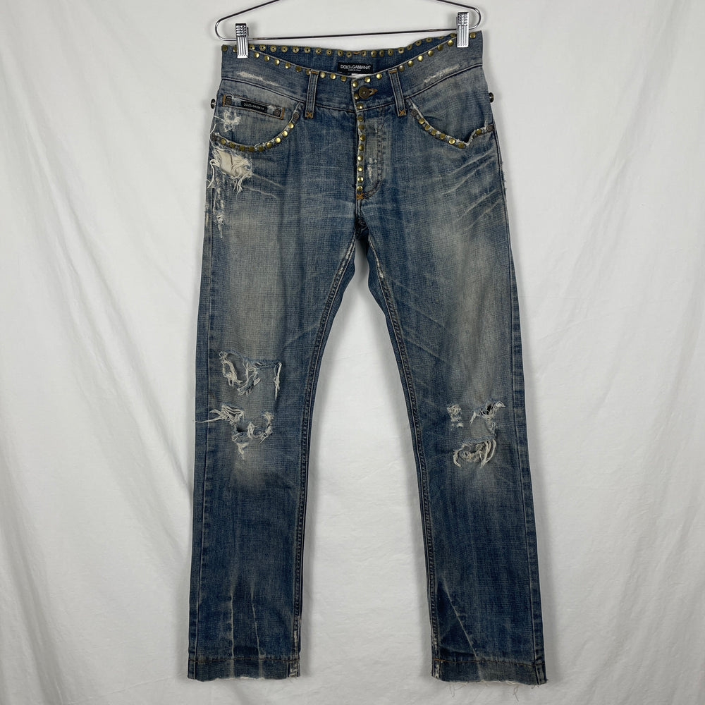 00s Dolce & Gabbana Studded Jeans