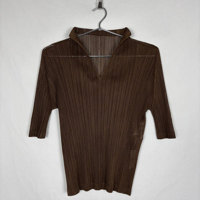 Pleats Please V-Neck Tshirt