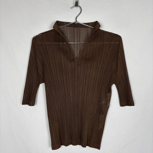 Pleats Please V-Neck Tshirt