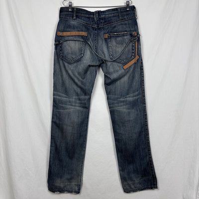00s Marithe Francois & Girbaud Belt Loop Strap Jeans
