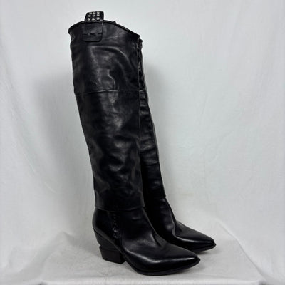 AS98 Knee High Screw Stud Boots