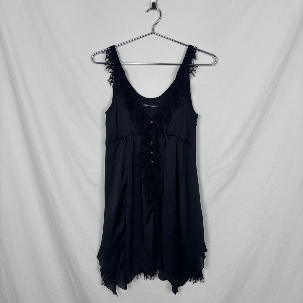 5351 Pour Les Femmes Lace Trim Slip Dress
