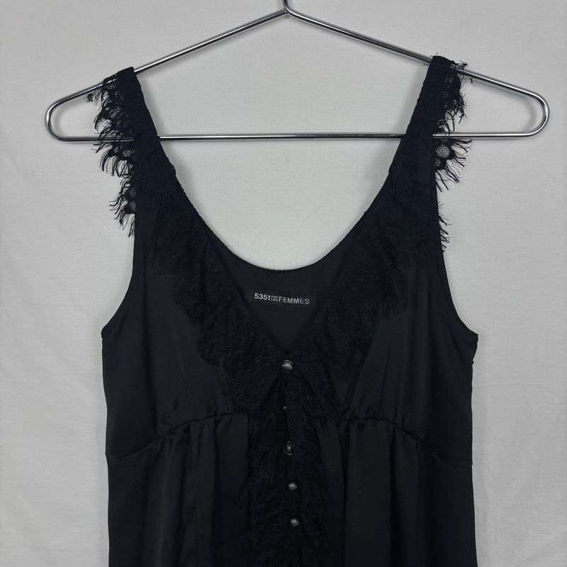 5351 Pour Les Femmes Lace Trim Slip Dress