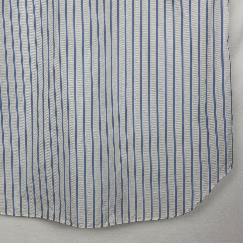 Comme Des Garçons Studded Collar Striped Blouse