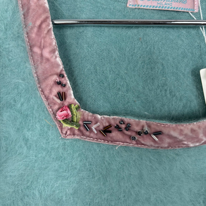 90s Blumarine Cropped Mohair Shirt