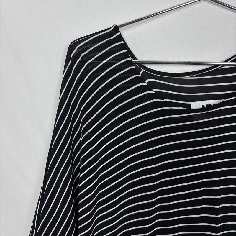 Maison Margiela Striped Asymmetrical Maxi Dress