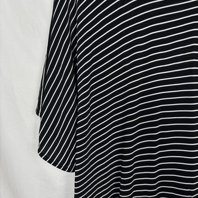 Maison Margiela Striped Asymmetrical Maxi Dress