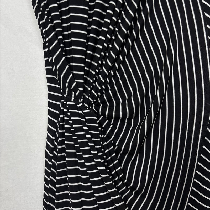 Maison Margiela Striped Asymmetrical Maxi Dress