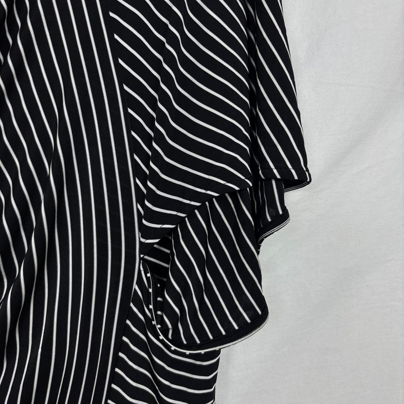 Maison Margiela Striped Asymmetrical Maxi Dress