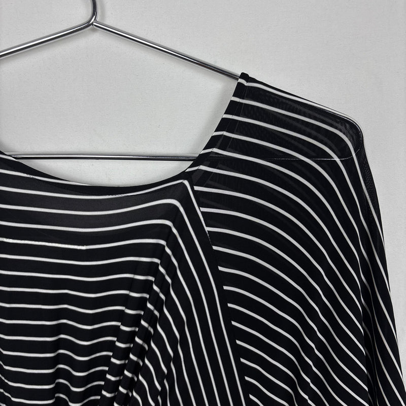 Maison Margiela Striped Asymmetrical Maxi Dress
