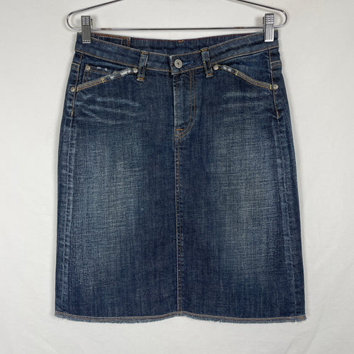 00s Marithe Francois & Girbaud Denim Pencil Skirt