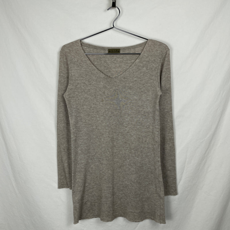 G.O.A V-neck Top with Fur Collar Shawl