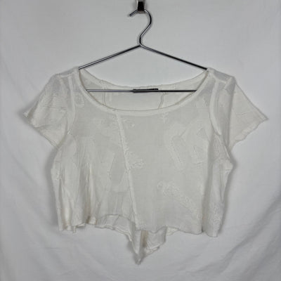 Marithé Francois Girbaud Logo Pattern Crop Top