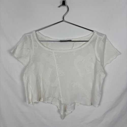 Marithé Francois Girbaud Logo Pattern Crop Top