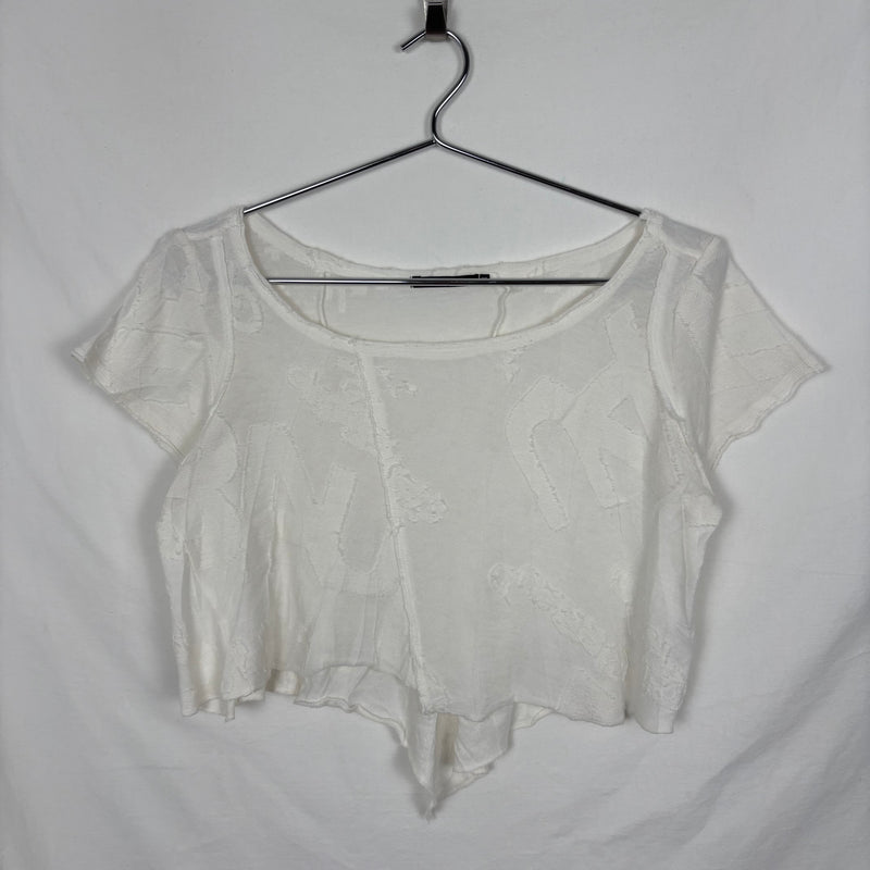 Marithé Francois Girbaud Logo Pattern Crop Top