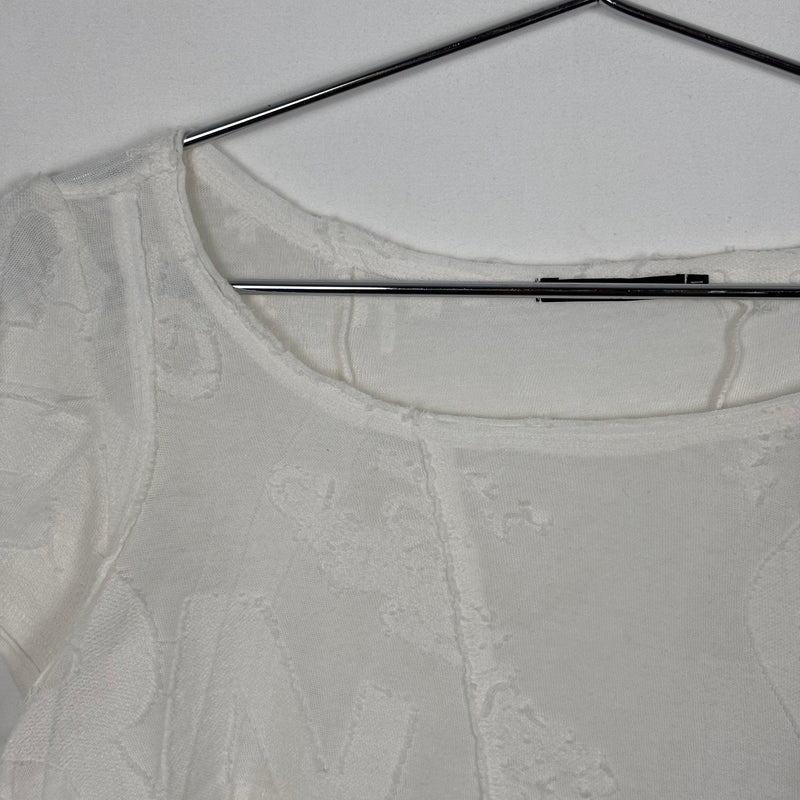 Marithé Francois Girbaud Logo Pattern Crop Top