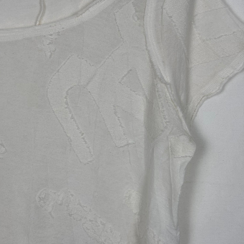 Marithé Francois Girbaud Logo Pattern Crop Top