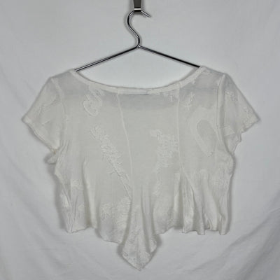 Marithé Francois Girbaud Logo Pattern Crop Top