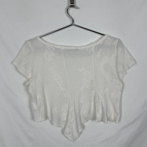 Marithé Francois Girbaud Logo Pattern Crop Top