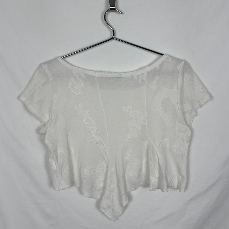 Marithé Francois Girbaud Logo Pattern Crop Top