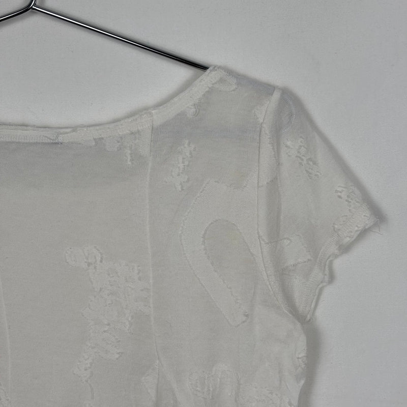 Marithé Francois Girbaud Logo Pattern Crop Top