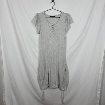 Marithé Francois Girbaud Braided Sleeves Tapered Midi Dress