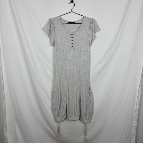 Marithé Francois Girbaud Braided Sleeves Tapered Midi Dress