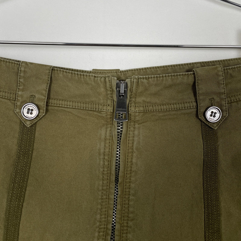Burberry Military Zip Skirt