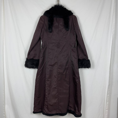 Tsumori Chisato Long Faux Fur Trim Nylon Coat