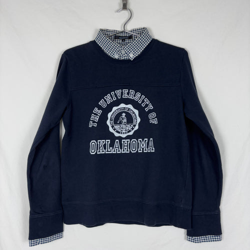 90s Abahouse Faux Layered Collegiate Sweater