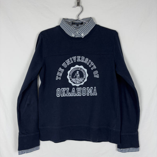 90s Abahouse Faux Layered Collegiate Sweater